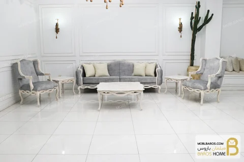 ست مبلمان کلاسیک ابزاری پاسنگ و جورجیا چستر خرید مبل باروس 4