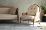 ست مبلمان ۱۰ نفره نئوکلاسیک ترکیبی گندم و کاجی و روما خرید مبل باروس 14