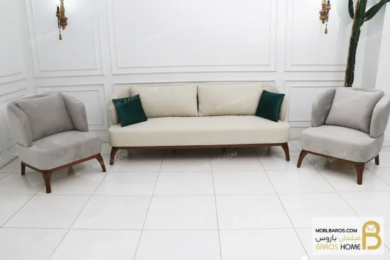 ست مبلمان ۷ نفره مدرن و مینیمال مدل آرون کد۲ خرید مبل باروس 8