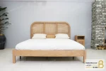 سرویس خواب دو نفره چوبی مینیمال کارمن خرید مبل باروس 3