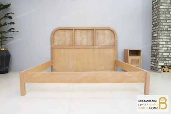 سرویس خواب دو نفره چوبی مینیمال کارمن خرید مبل باروس 5
