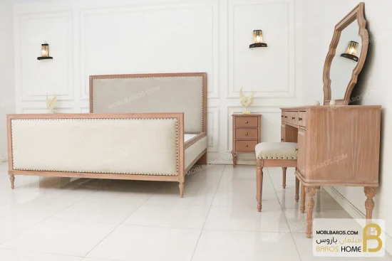 سرویس خواب دونفره چوبی کلاسیک مدل ماهور کد ۳ خرید مبل باروس 11 3