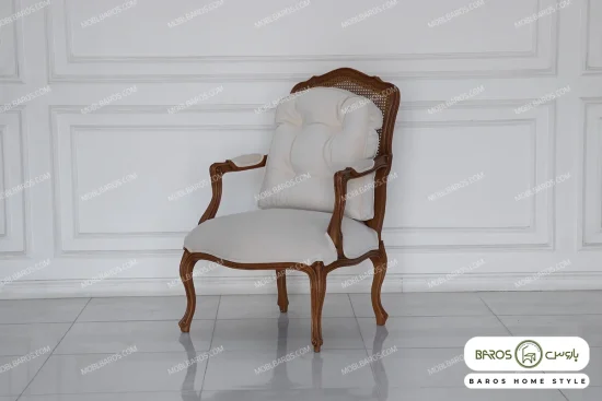 مبل تک نفره کویین ابزاری پشت حصیری خرید مبل باروس ۵۹۵۹۴ (2)