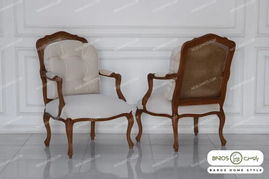 مبل تک نفره کویین ابزاری پشت حصیری خرید مبل باروس ۵۹۵۹۴ (3)