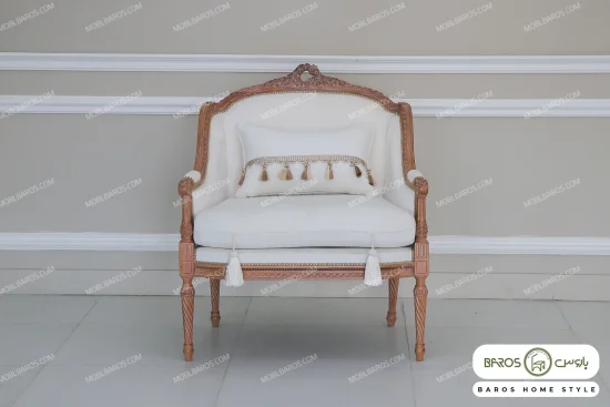 مبل تک‌نفره جدید کاجی خرید مبل باروس 53421 (1)