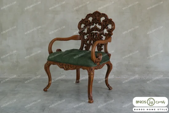 مبل چپندر کینگ رنگ سبز خرید مبل باروس ۴۵۳ (2)