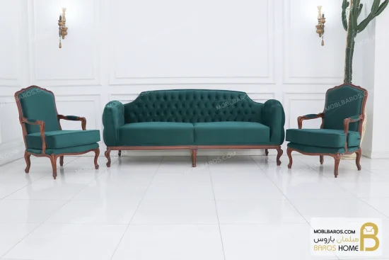 مبلمان ۸ نفره نئوکلاسیک ترکیبی کاریزما و ابزاری خرید مبل باروس 111 2