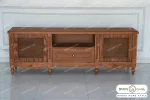 میز تلویزیون چوبی کلاسیک حصیری جدید حدیث باروس 7 (2)