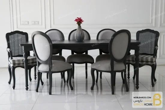 میز ناهارخوری روتی با صندلی لویی و فرانسه خرید مبل باروس 5