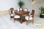 میز ناهارخوری و غذاخوری چوبی ترکیبی راشل و روتی خرید مبل باروس 6