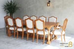 میز ناهارخوری چوبی و نئوکلاسیک ۱۰ نفره راشل خرید مبل باروس 4