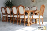 میز ناهارخوری چوبی و نئوکلاسیک ۱۰ نفره راشل خرید مبل باروس 5