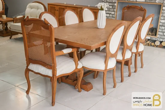 میز ناهارخوری کلاسیک جدید دکورا و لویی خرید مبل باروس 11 5
