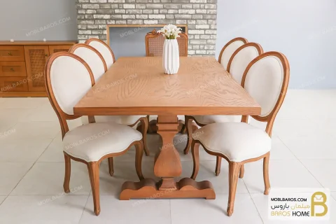 میز ناهارخوری کلاسیک جدید دکورا و لویی خرید مبل باروس 11 6