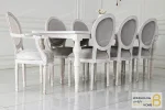 میز ناهارخوری کلاسیک جدید پافیلی با صندلی لویی خرید مبل باروس 3