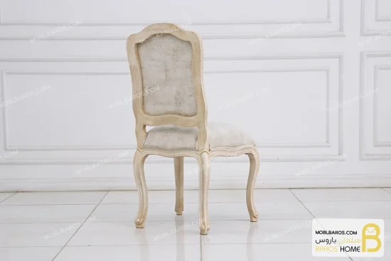 میز ناهارخوری کلاسیک لویی طرح گل با صندلی فرانسوی خرید مبل باروس 11 5
