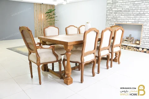 میز ناهارخوری کلاسیک مدل راشل کد ۶ خرید مبل باروس 11 4