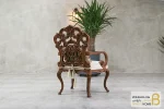 میز ناهارخوری کلاسیک منبتی کینگ کد ۲ خرید مبل باروس 11 10