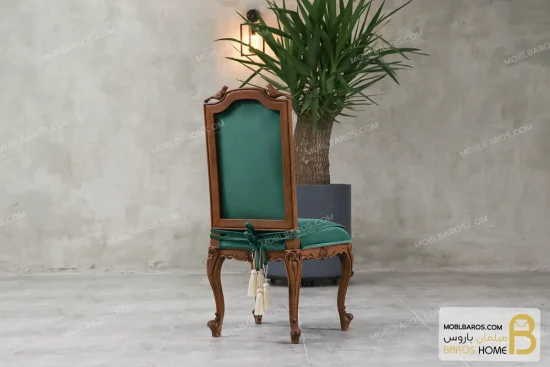 میز ناهارخوری کلاسیک منبتی کینگ کد ۲ خرید مبل باروس 11 3