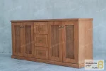 میز کنسول چوبی و حصیری جدید آرمیس خرید میز کنسول باروس 89 (2)