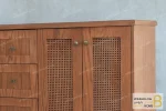 میز کنسول چوبی و حصیری جدید آرمیس خرید میز کنسول باروس 89 (3)