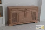 میز کنسول چوبی و کلاسیک مدل راشل حصیری خرید کنسول باروس 45 (2)