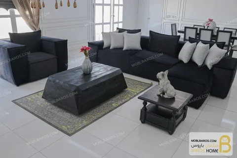 ست مبلمان راحتی مدرن و ال جدید کوپر خرید مبل باروس 11 3