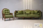ست مبلمان نئوکلاسیک ابزاری روما و مبل کویین خرید مبل باروس 11 12