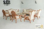 ست مبلمان نئوکلاسیک و سلطنتی ۱۰ نفره کینگ خرید مبل باروس 11 2