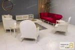 ست مبلمان کلاسیک ترکیبی مدل راشل پلاس و چستر کد ۵ خرید مبل باروس 11 2