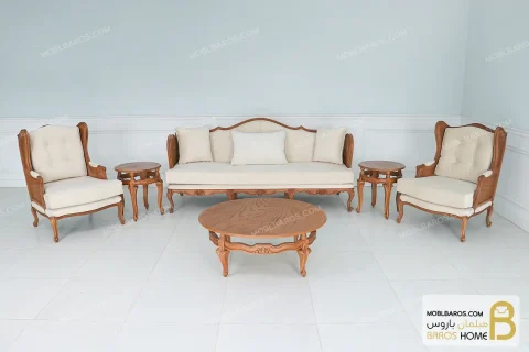 ست مبلمان کلاسیک و راحتی جورجیا چستر و کینگ خرید مبل باروس 11 18