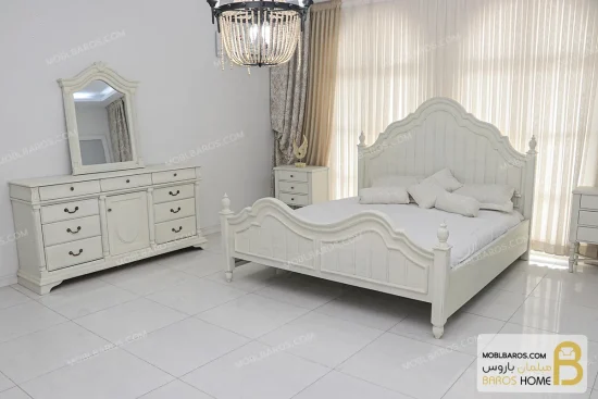 سرویس خواب دو نفره و بزرگسال چوبی پانیذ کد ۲ خرید مبل باروس 24 (2)
