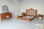 سرویس خواب کلاسیک منبتی سوفیا کد ۲ خرید تخت باروس 77 (1)