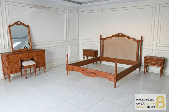 سرویس خواب کلاسیک منبتی سوفیا کد ۲ خرید تخت باروس 77 (1)