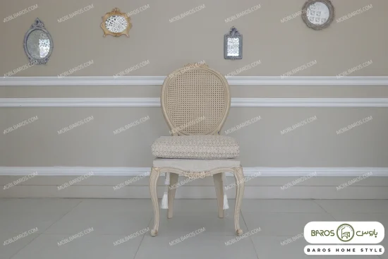 صندلی چوبی منبتی لورنزو خرید مبل باروس 43548 (2)