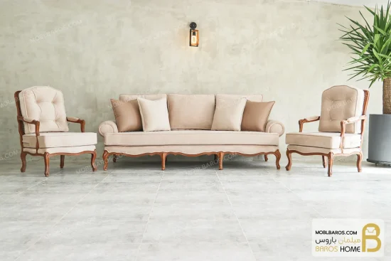 مبلمان کلاسیک ترکیب ژینو و تک فرانسوی 1