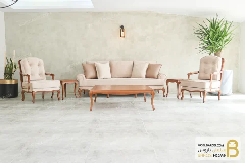 مبلمان کلاسیک ترکیب ژینو و تک فرانسوی