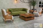 مبلمان ۵ نفره ترکیبی کلاسیک و راحتی جورجیا و فرانسوی خرید مبل باروس 11 3