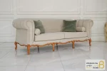 مبلمان ۸ نفره کلاسیک گندم و مبل جورجیا چستر خرید مبل باروس 11 12