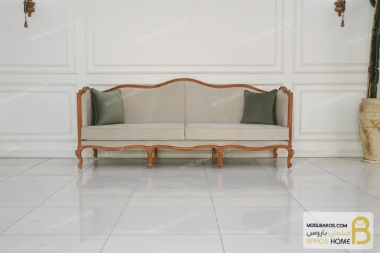 مبلمان ۸ نفره کلاسیک گندم و مبل جورجیا چستر خرید مبل باروس 11 13