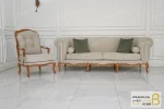 مبلمان ۸ نفره کلاسیک گندم و مبل جورجیا چستر خرید مبل باروس 11 4
