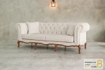 مبلمان ۸ نفره کلاسیک گندم و مبل جورجیا چستر خرید مبل باروس 1101
