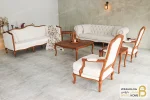 مبلمان ۸ نفره کلاسیک گندم و مبل جورجیا چستر خرید مبل باروس 1120 (3)