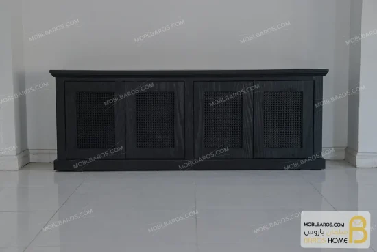 میز تلویزیون حصیری و چوبی مدل مهسا کد ۲ خرید مبل باروس 11 2