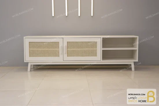 میز تلویزیون چوبی حصیری جدید تارا خرید مبل باروس 11 3