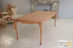 میز ناهارخوری کلاسیک منبتی کینگ کد ۳ خرید مبل باروس 11 6
