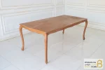 میز ناهارخوری کلاسیک چوبی ابزاری با صندلی راشل پایه سم آهویی کد ۲ خرید ناهارخوری باروس 86 (6)