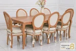 میز ناهارخوری کلاسیک چوبی لویی کد ۲ خرید مبل باروس 11 3