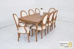 میز ناهارخوری کلاسیک چوبی لویی کد ۲ خرید مبل باروس 112 3