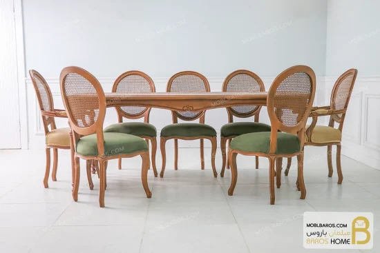 میزناهارخوری روتی با صندلی لویی کد ۲ خرید مبل باروس 11 3